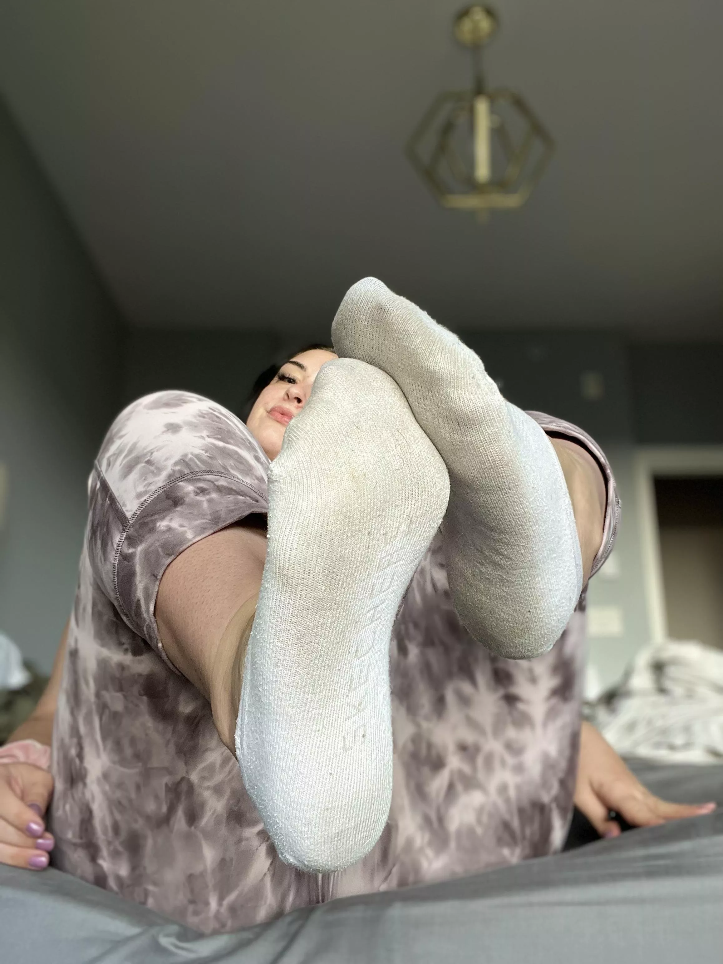 I love tormenting you with my smelly socks!