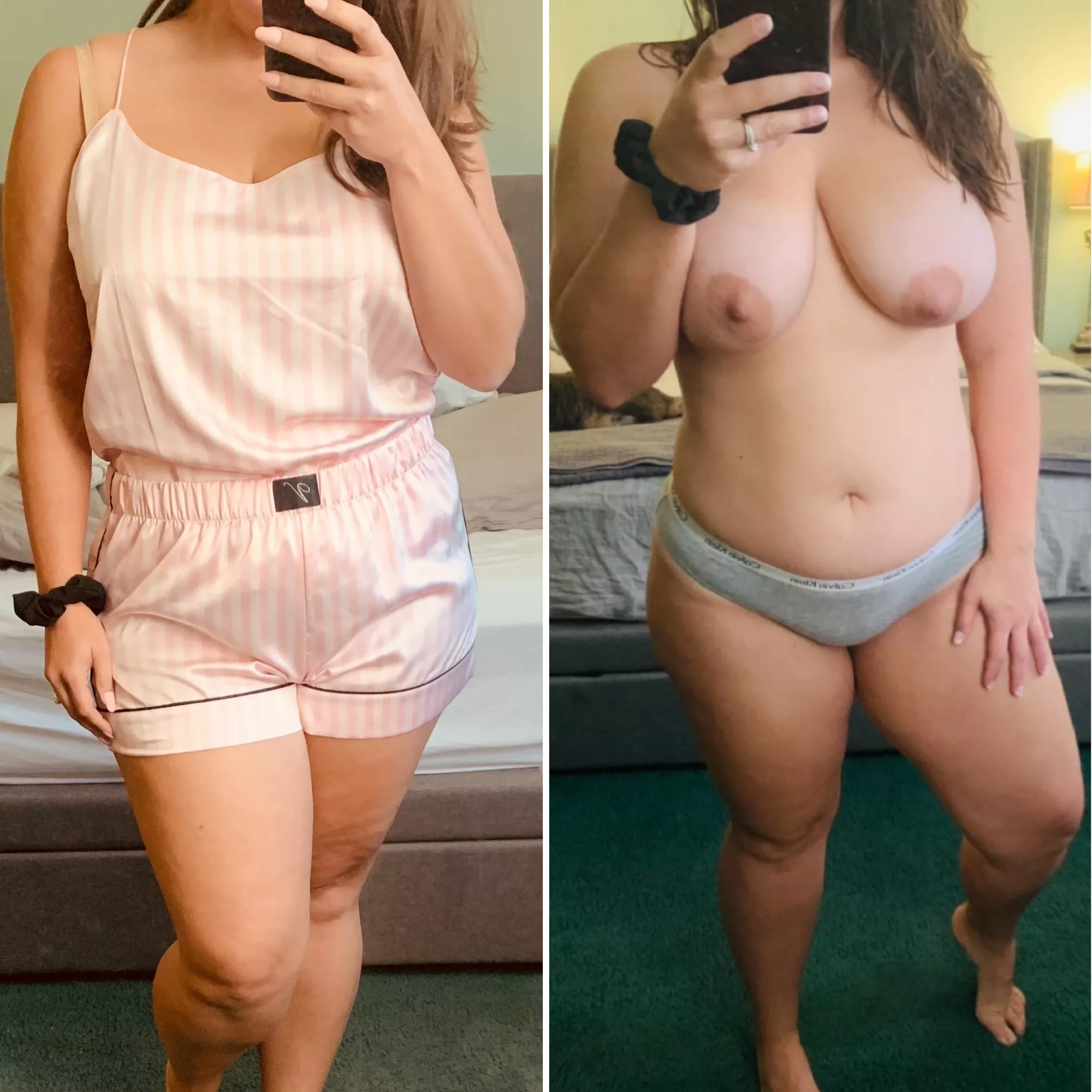 I wonder if you would actually come over and fuck a chubby girl like me or if you would flake 🤔