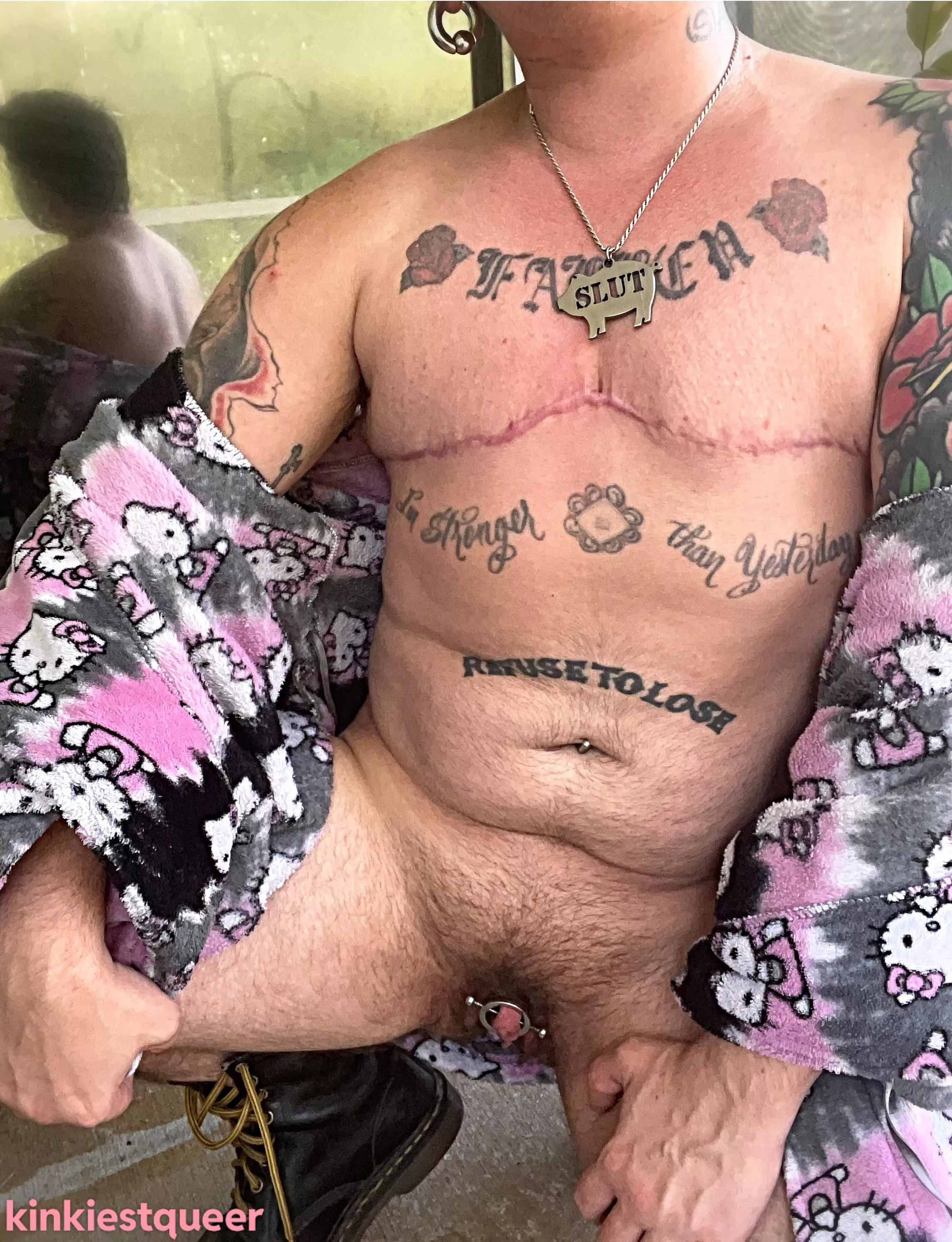 It was slippery putting it on, but I’ll get the hang of it. 😈