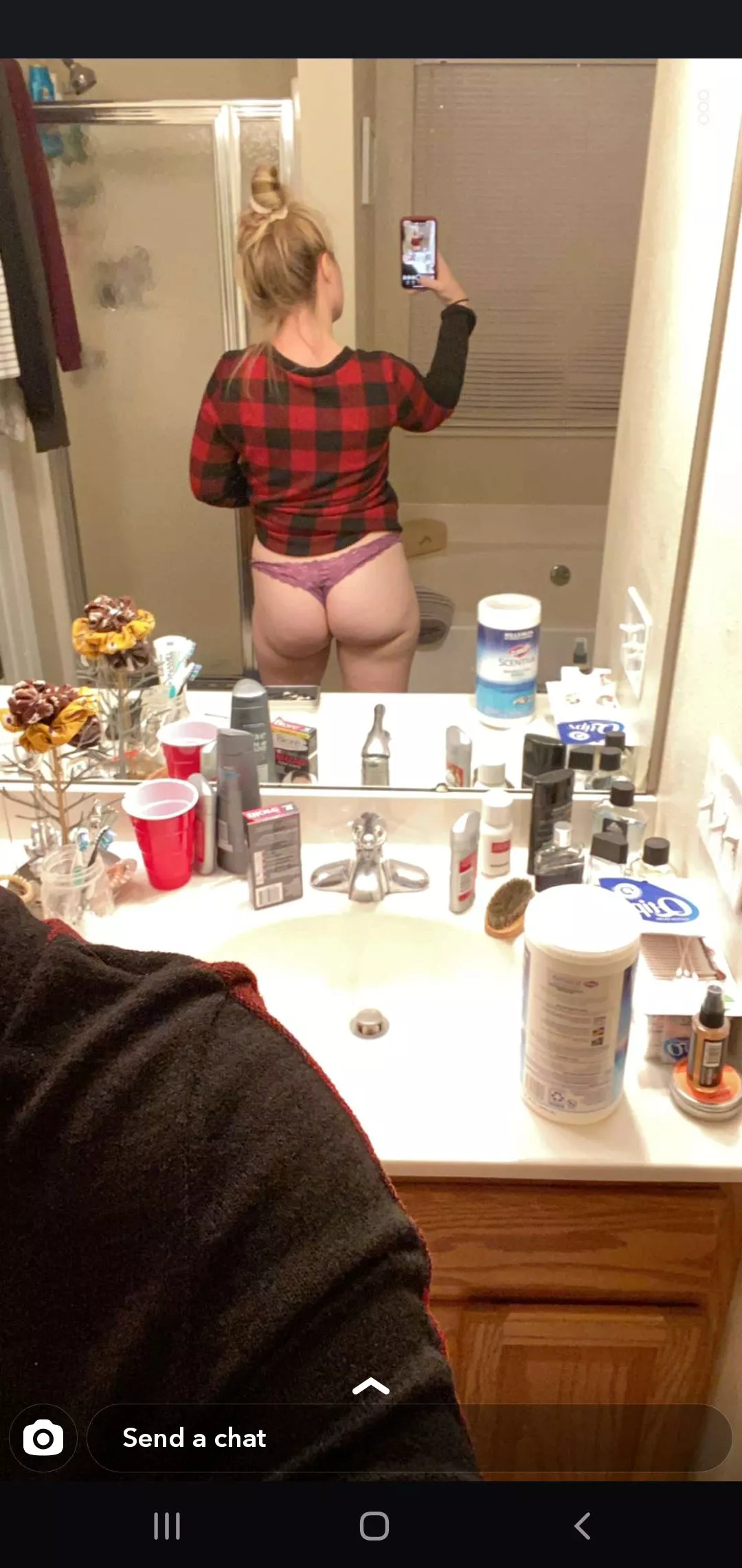It's flannel weather, but can't miss a good thong pic!