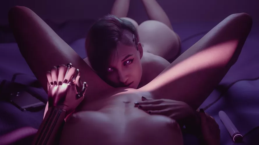 Judy & V, (ecksoh) [Cyberpunk 2077]