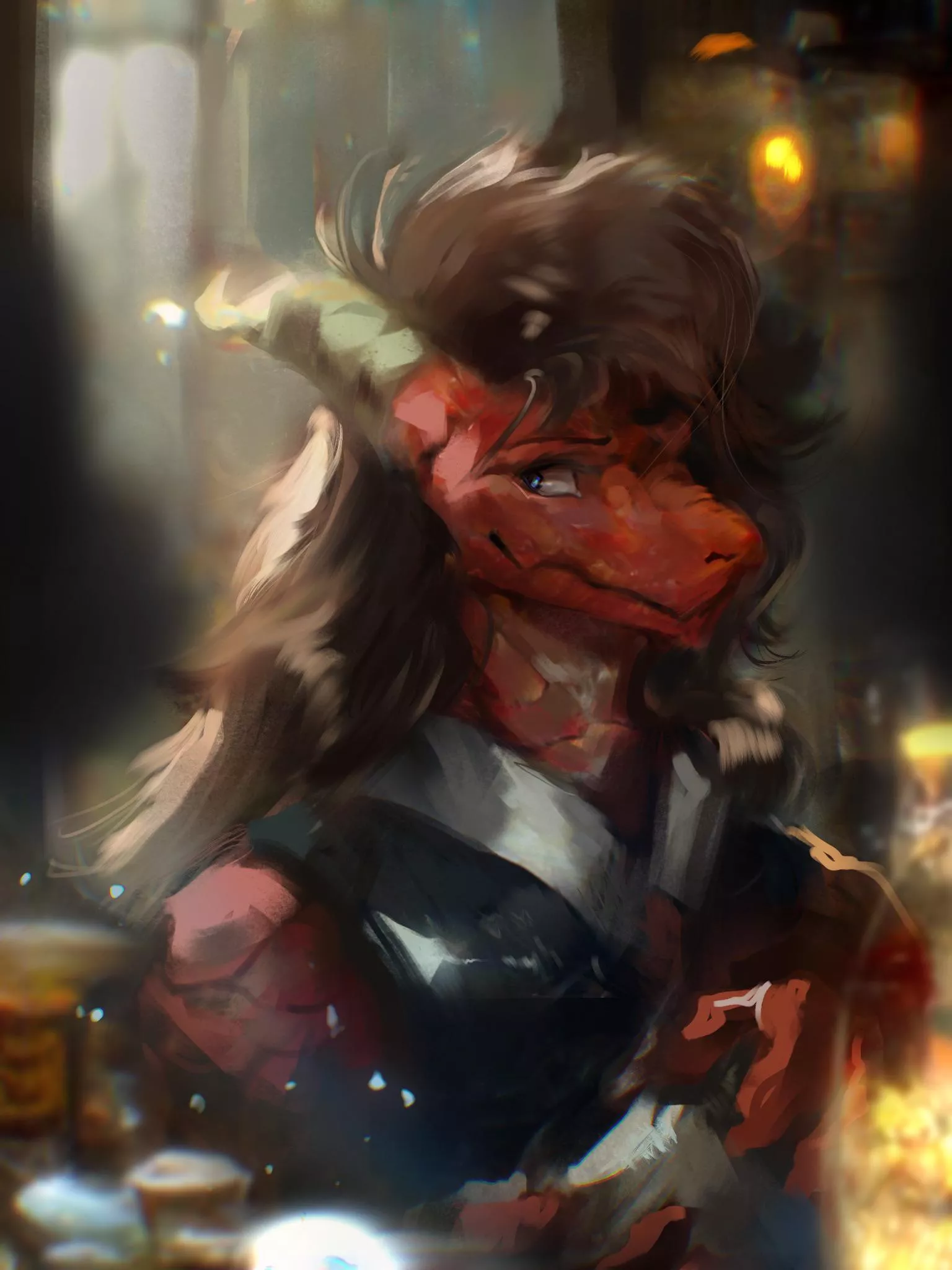 Kobold at the Bar (art by me)