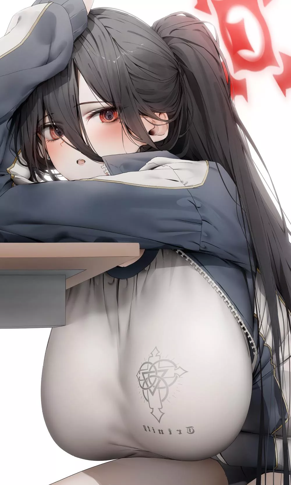 Letting Her Boobs Hang