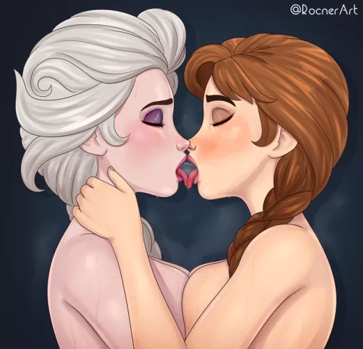 Little kiss [Anna,Elsa,Frozen] (rocner)