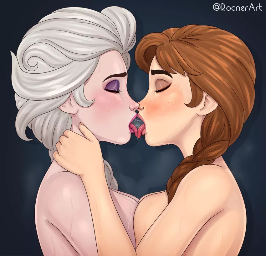 Little kiss [Anna,Elsa,Frozen] (rocner)
