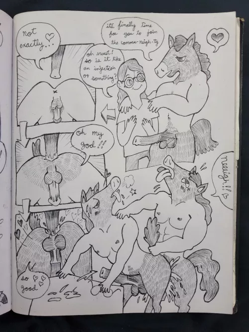 M/M Horsecock short comic commissioned by an anonymous redditor