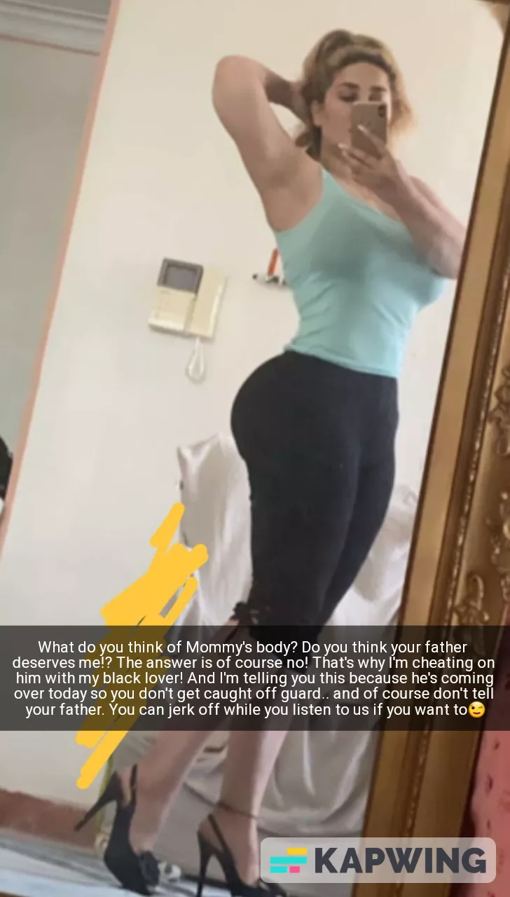 Mommy is just letting you know beforehand that she'll have her bf home