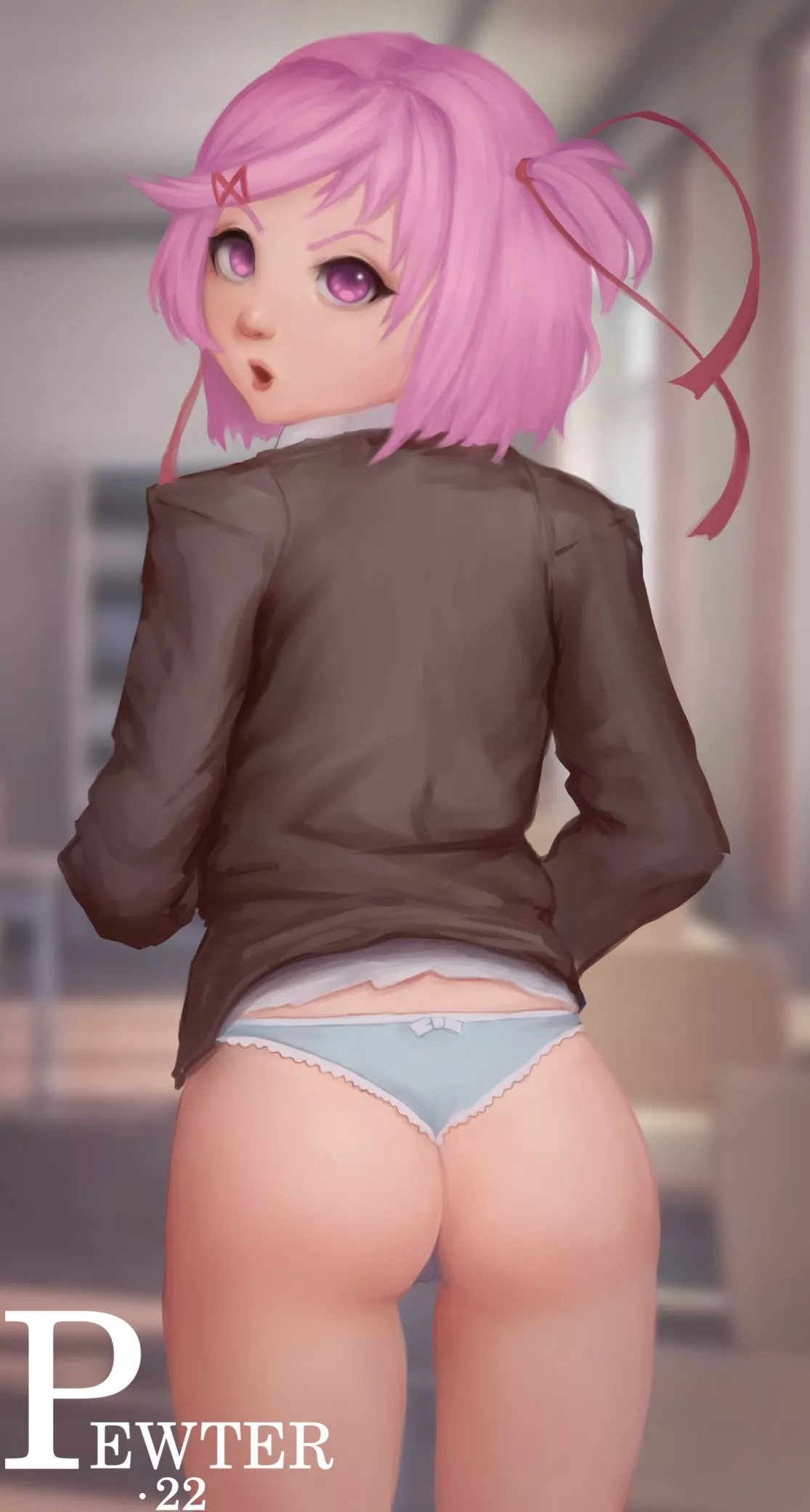 Natsuki's wonderful buttcheeks