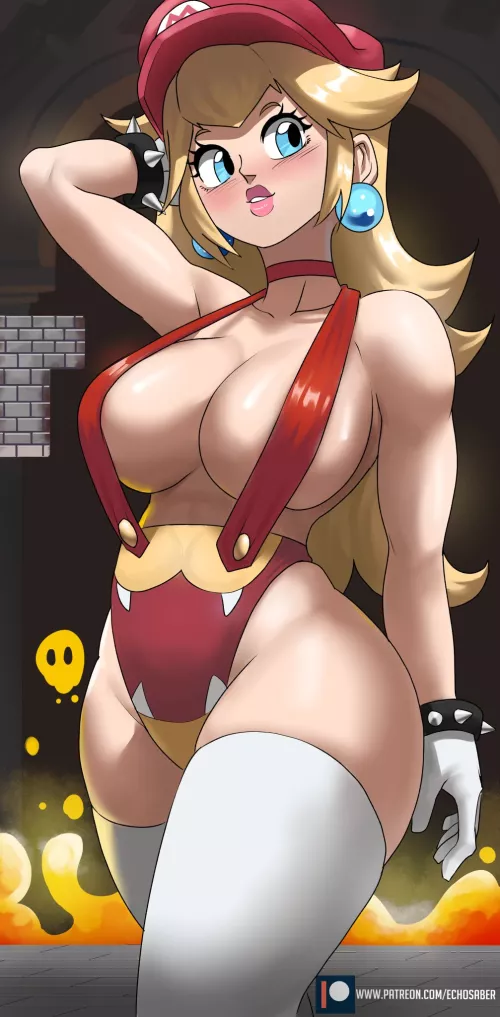 Princess Peach's new fit (Echo Saber) [Super Mario Bros.]