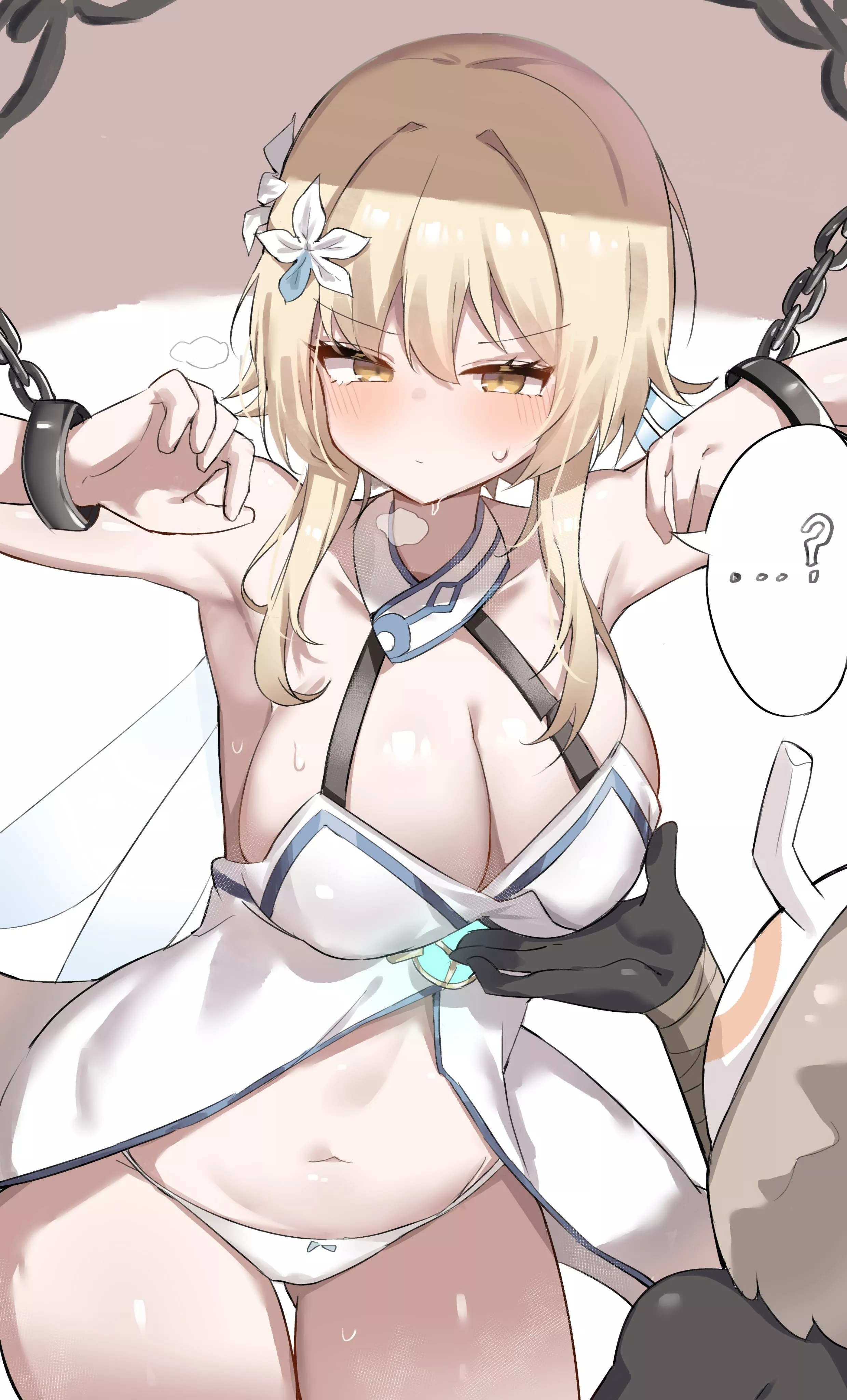 She failed the mission and got taken captive