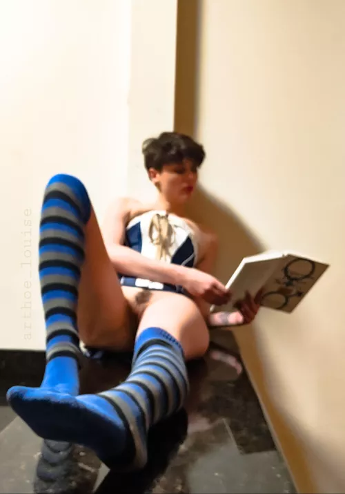 short hair, tall socks