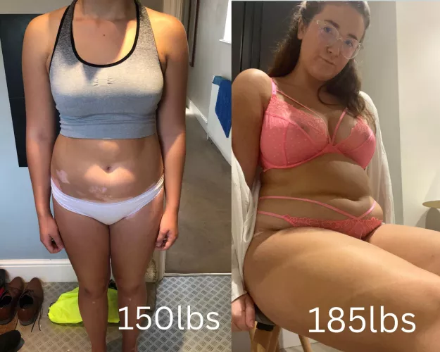 Slim College girl ➡️ Chubby feedee slut ♥️♥️💋💋