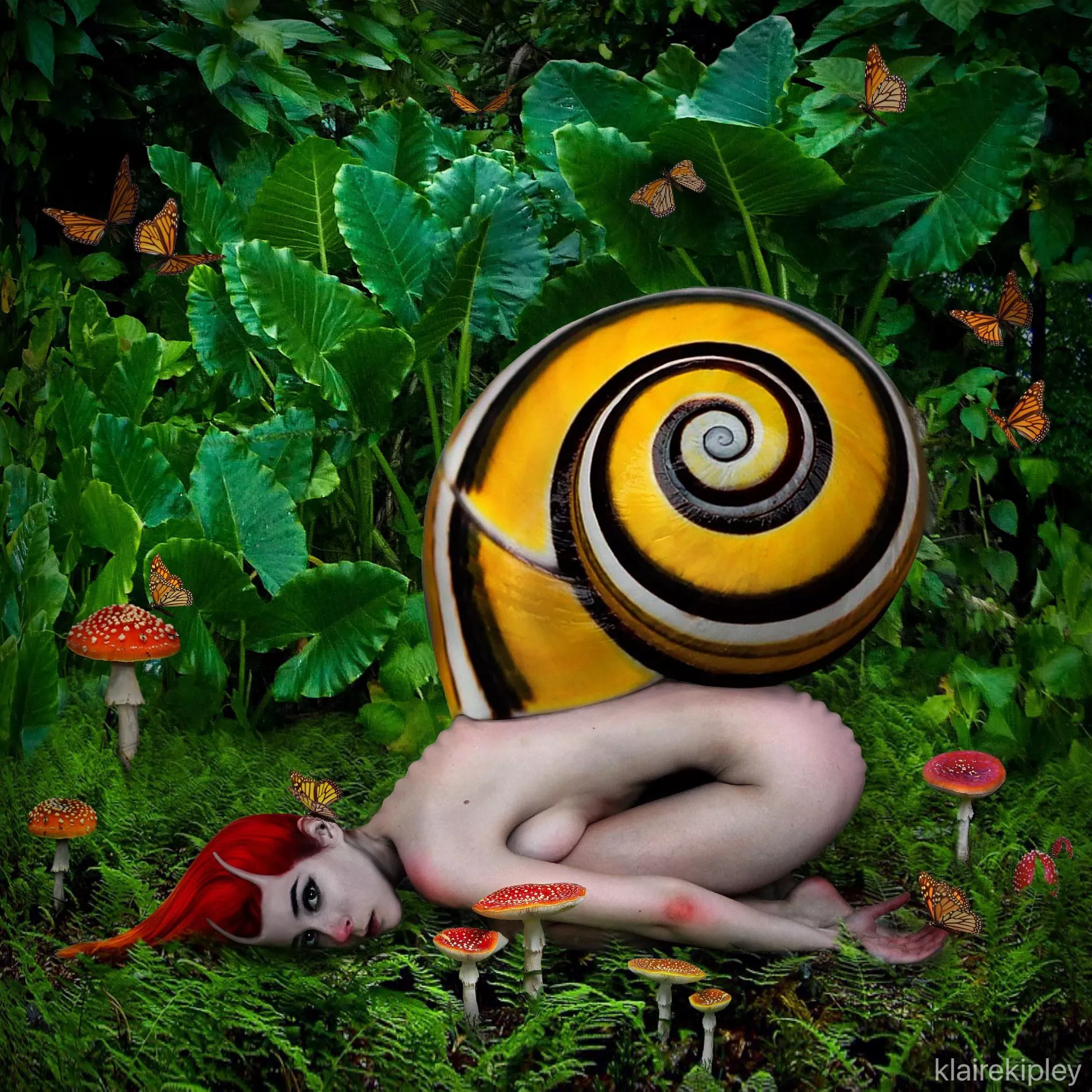 snail girl by klairekipley