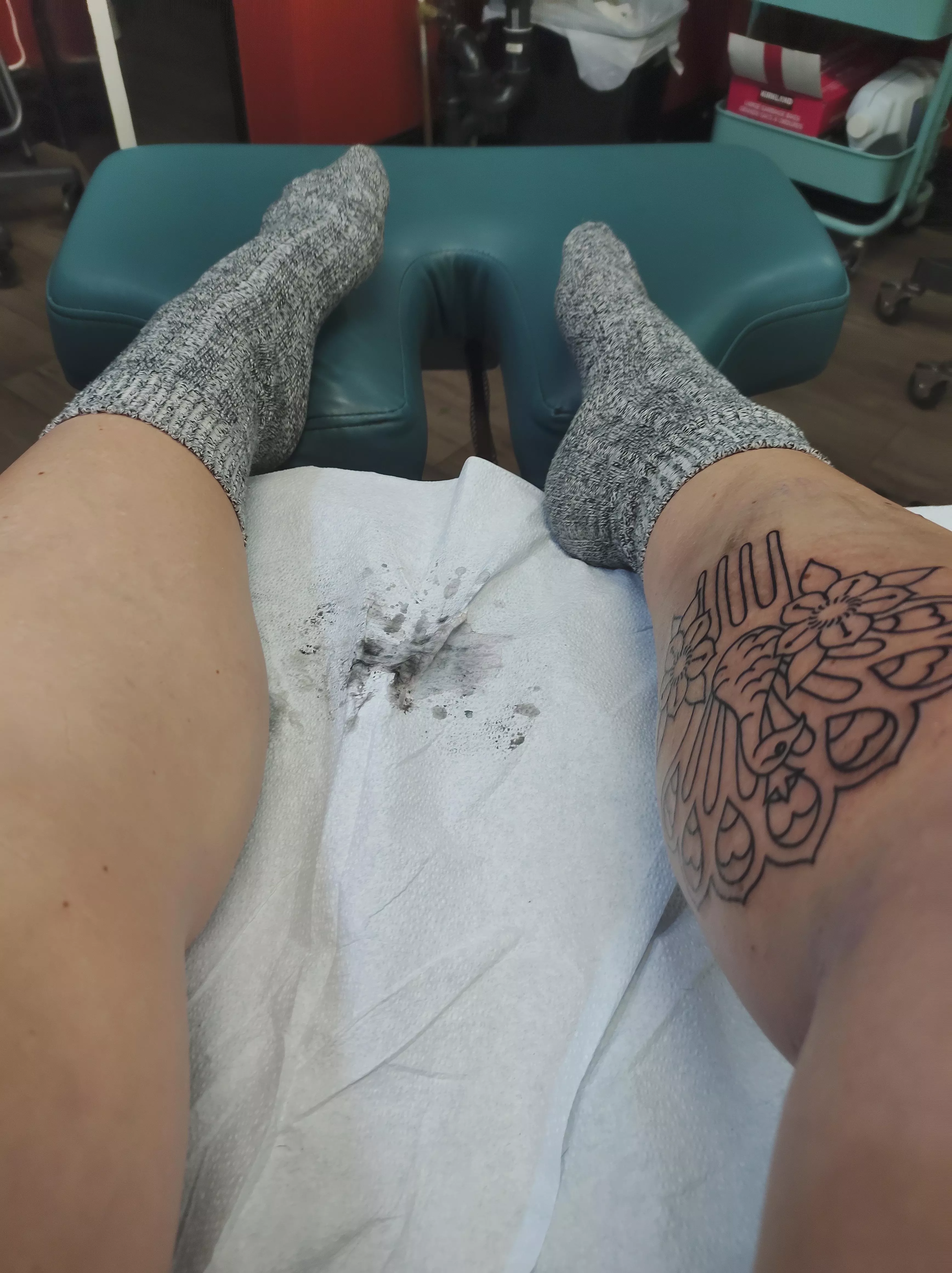 Socks On While I Get Pricked [female]