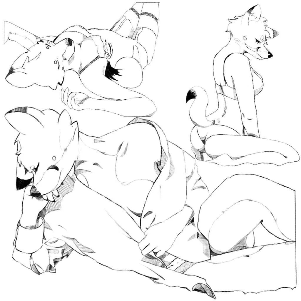 Some cute poses~ ( art by me )