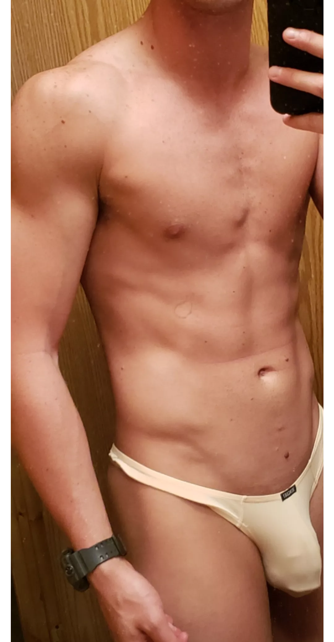 The thong makes it look bigger