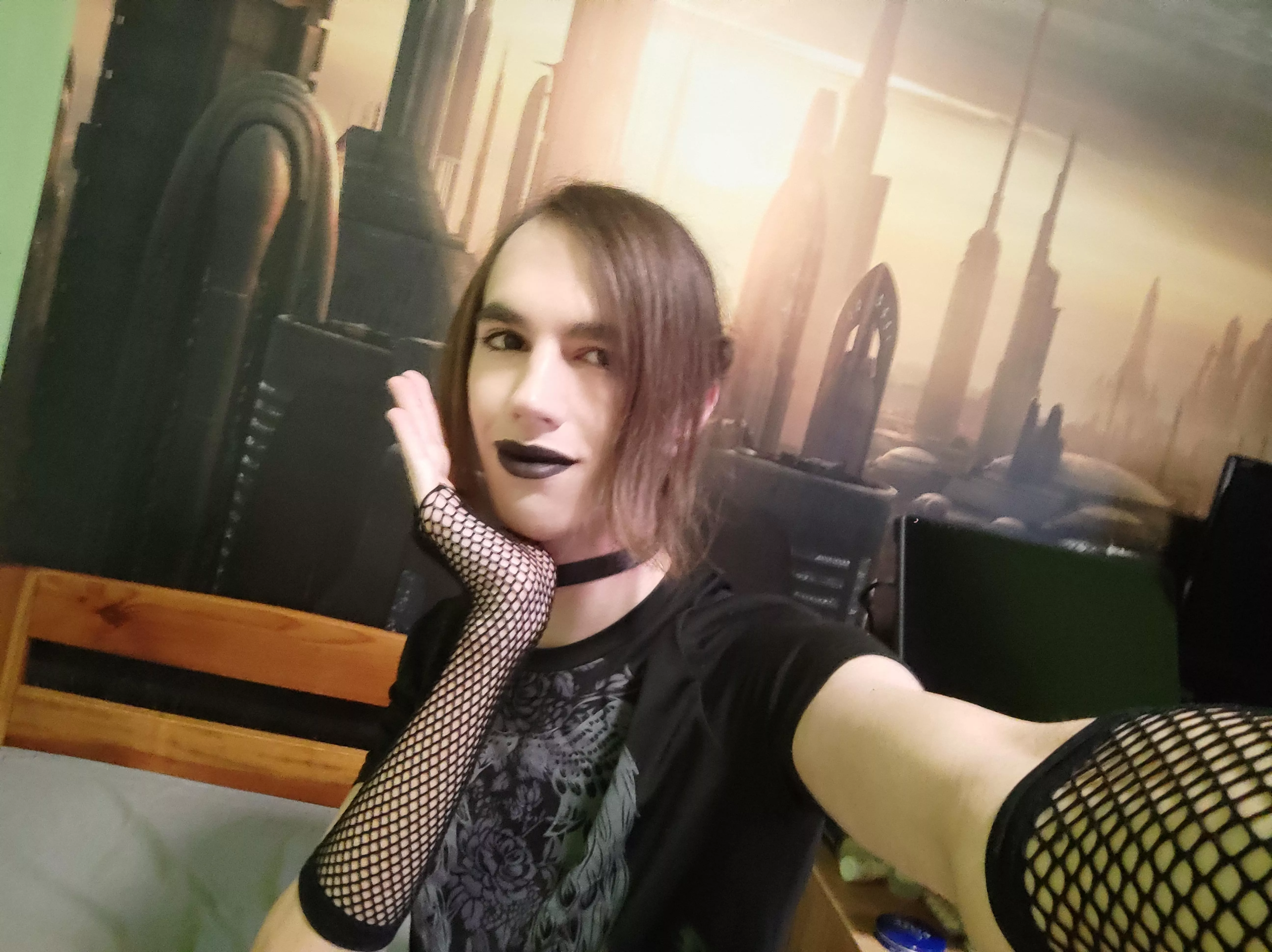 What do you think about the black lipstick?