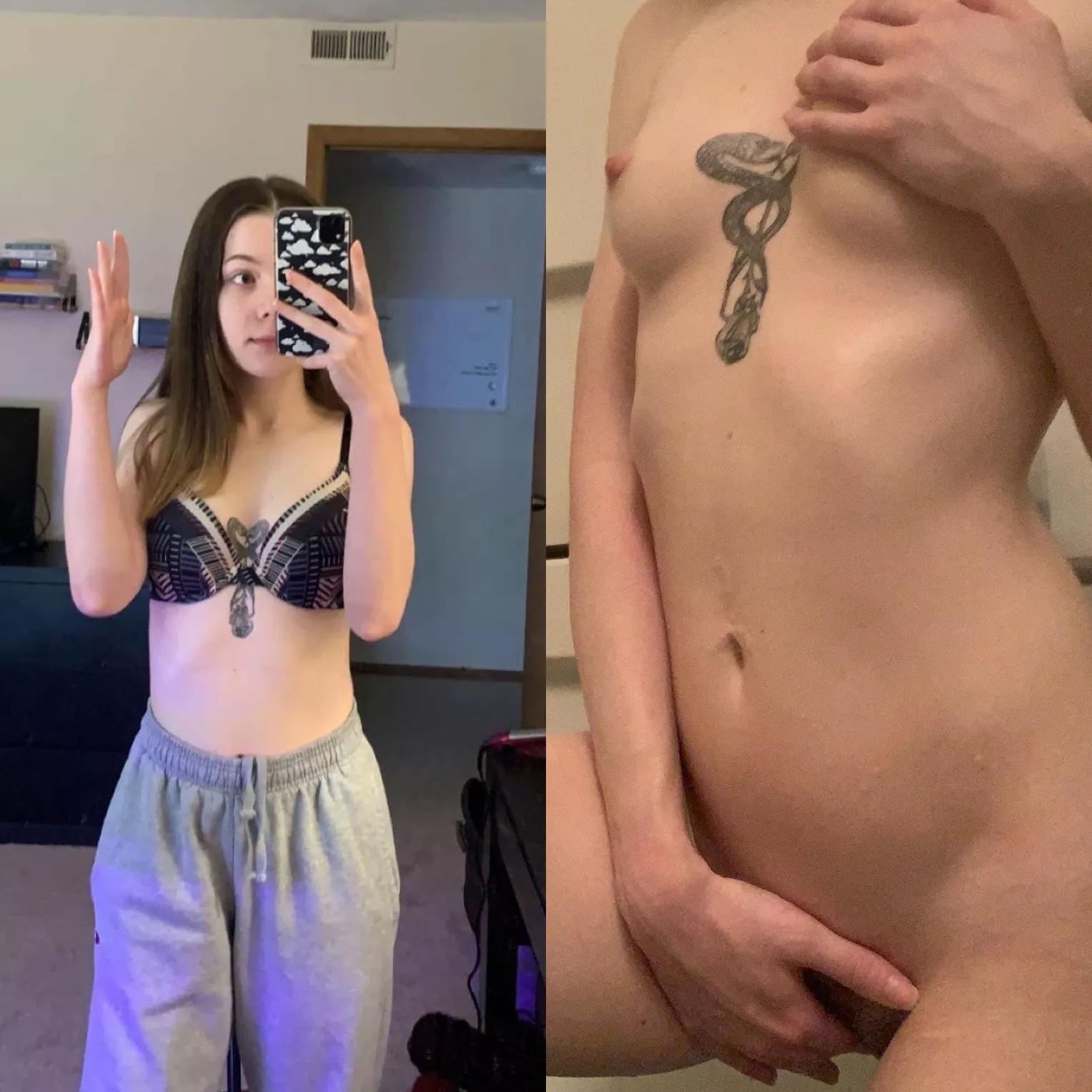 what i send my bf VS what i show you guys (: