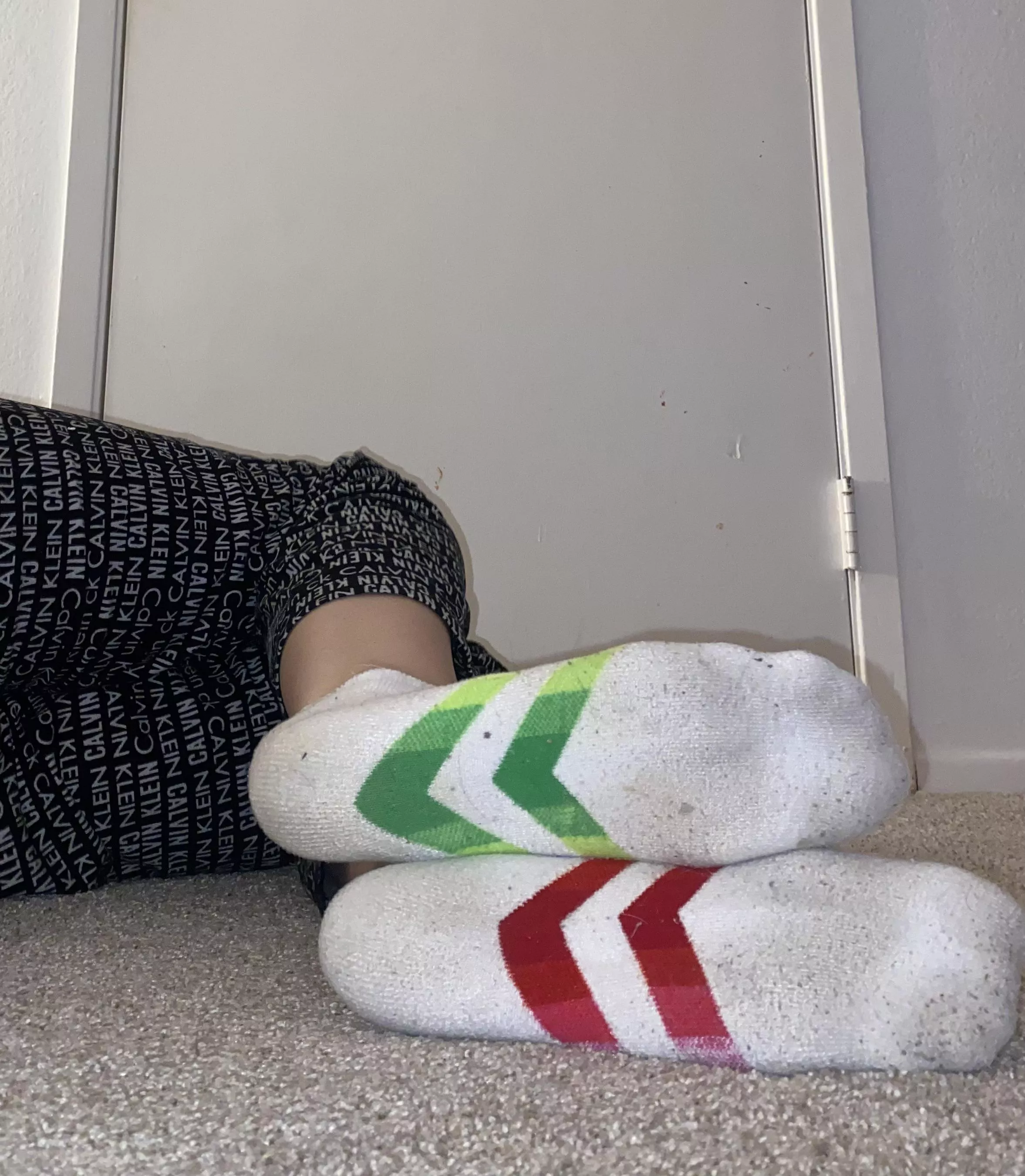 Wore these socks at the gym today 🥵