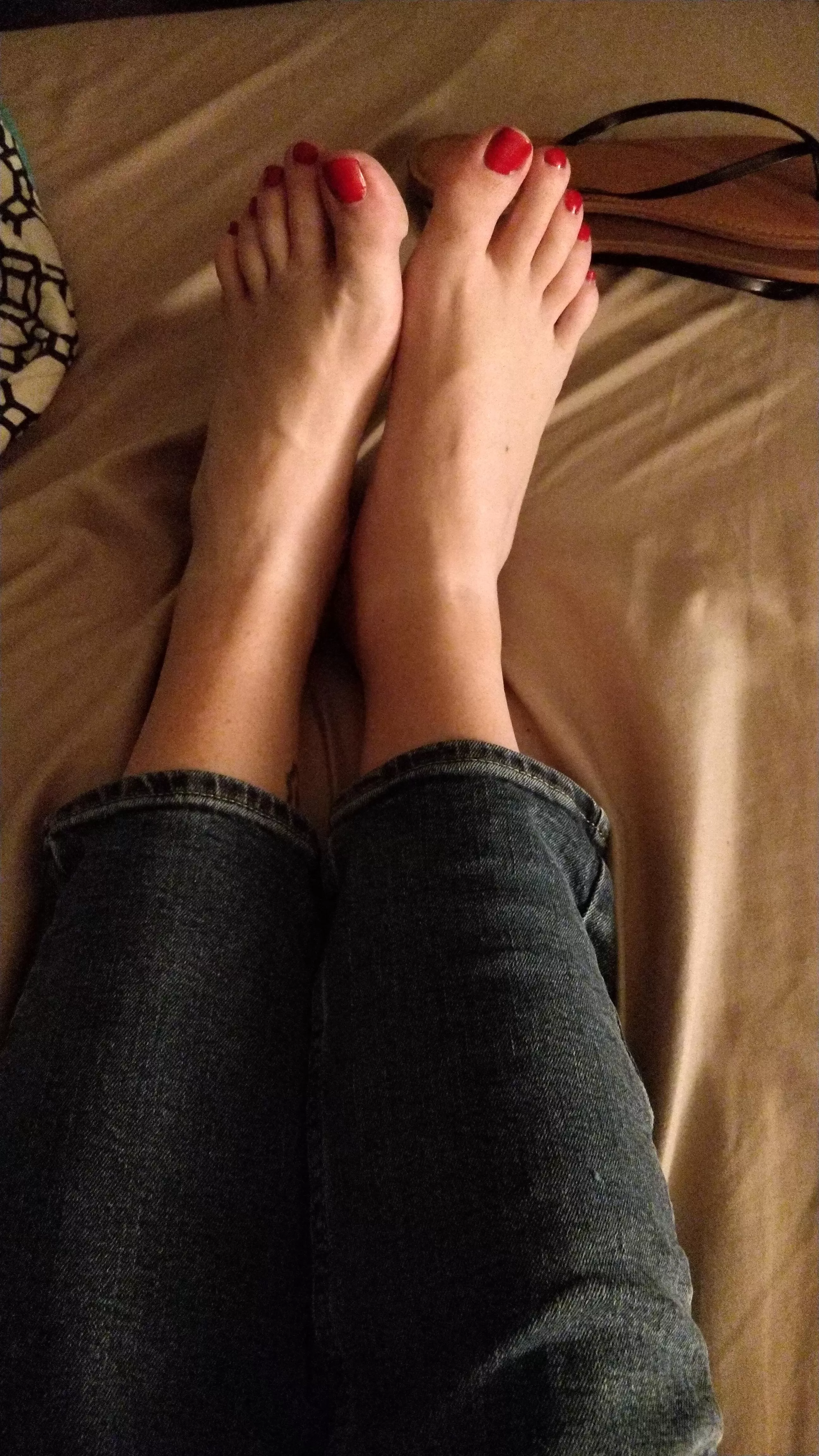 would you mind rubbing my calves a little?