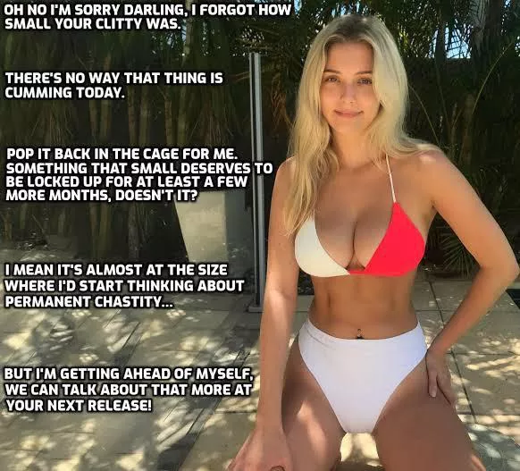 You need more time in the cage