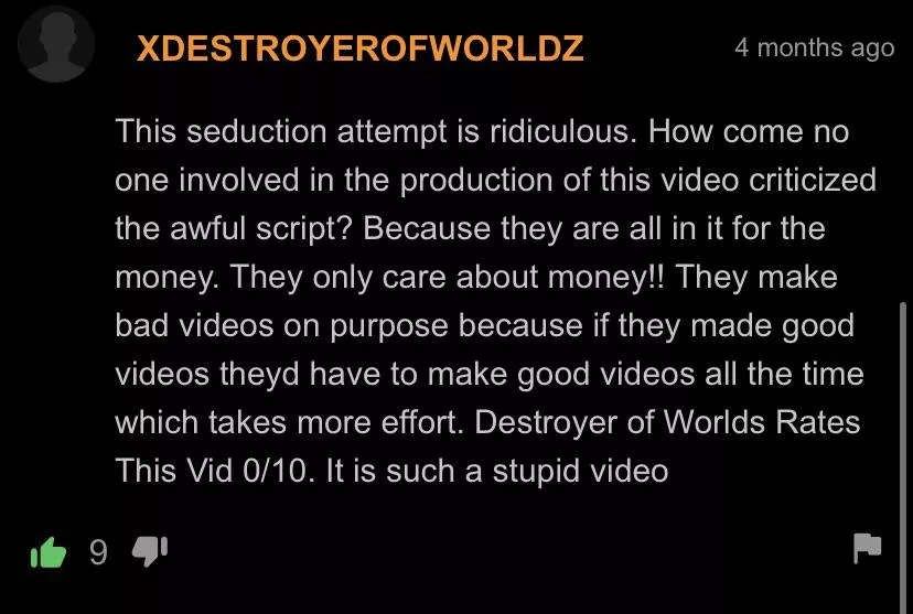 0/10 such a stupid video