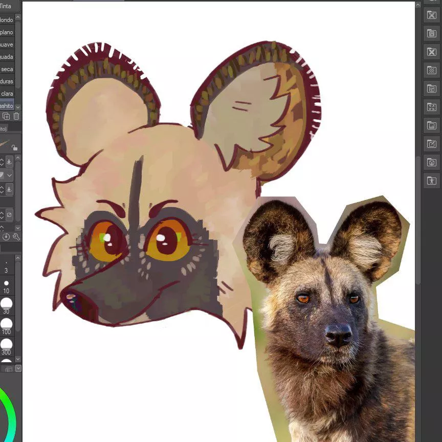 a friemd (wip, art by me!)