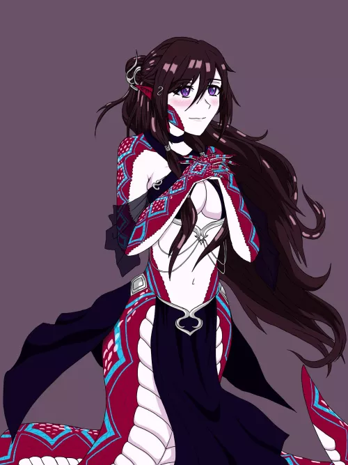 A Lamia I drew for a D&D campaign (Art by me)