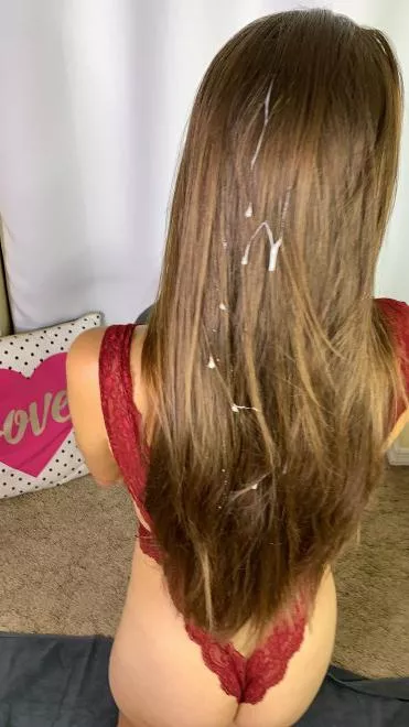 A little one on this very long hair