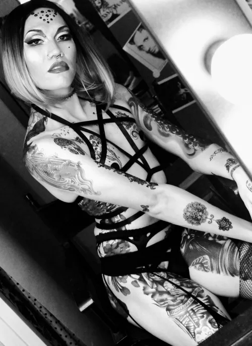 Always wanted to wear ink and lingerie.