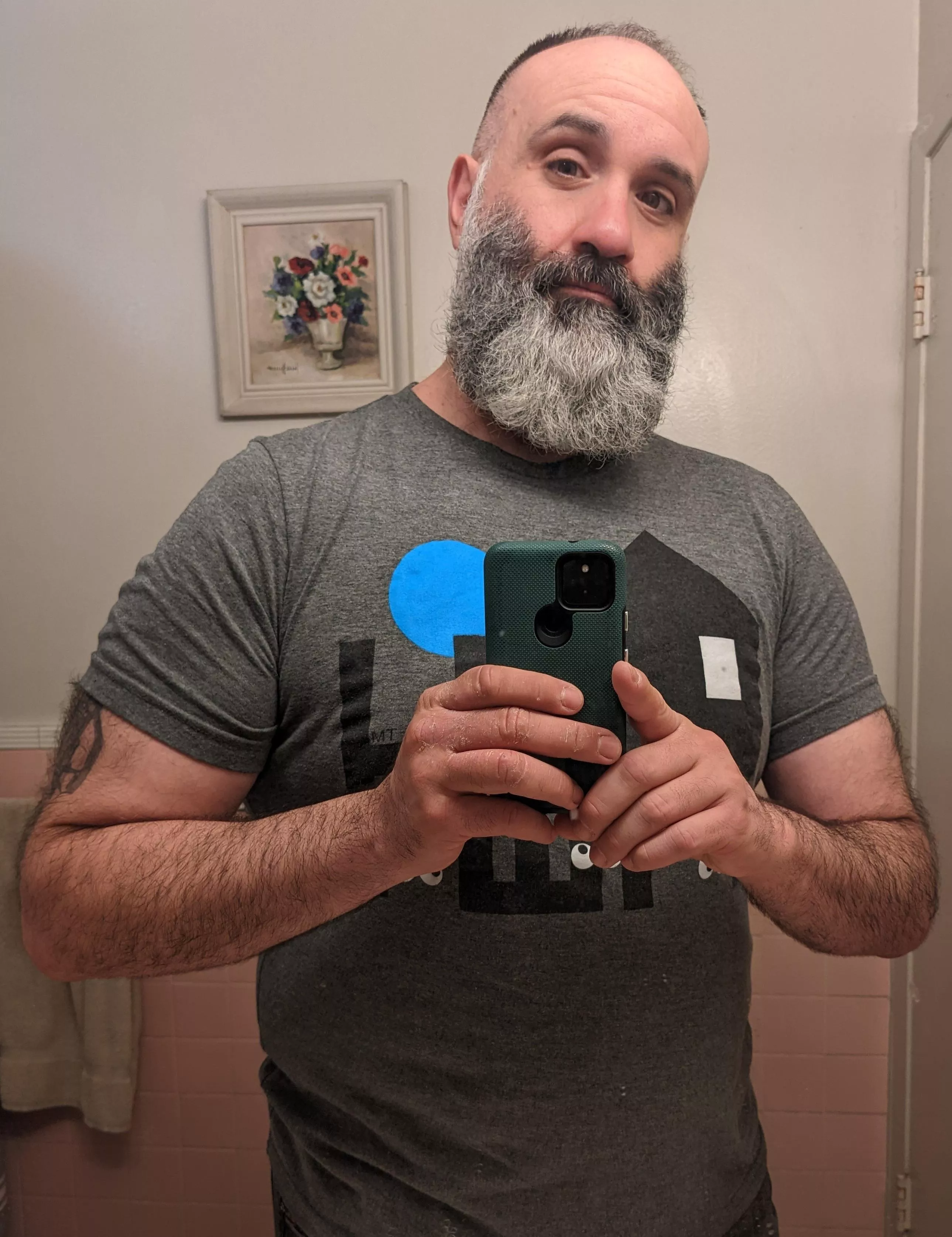 bathroom mirror hitting right