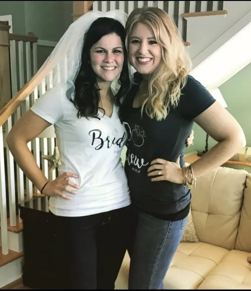 Bride and her bridesmaid