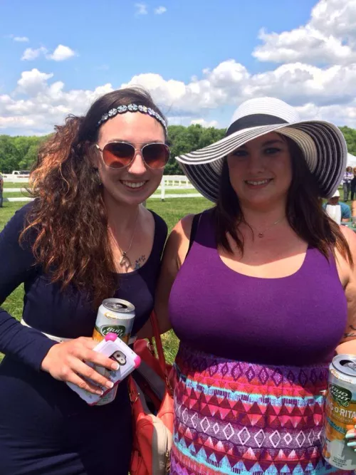 classy girl at the tracks