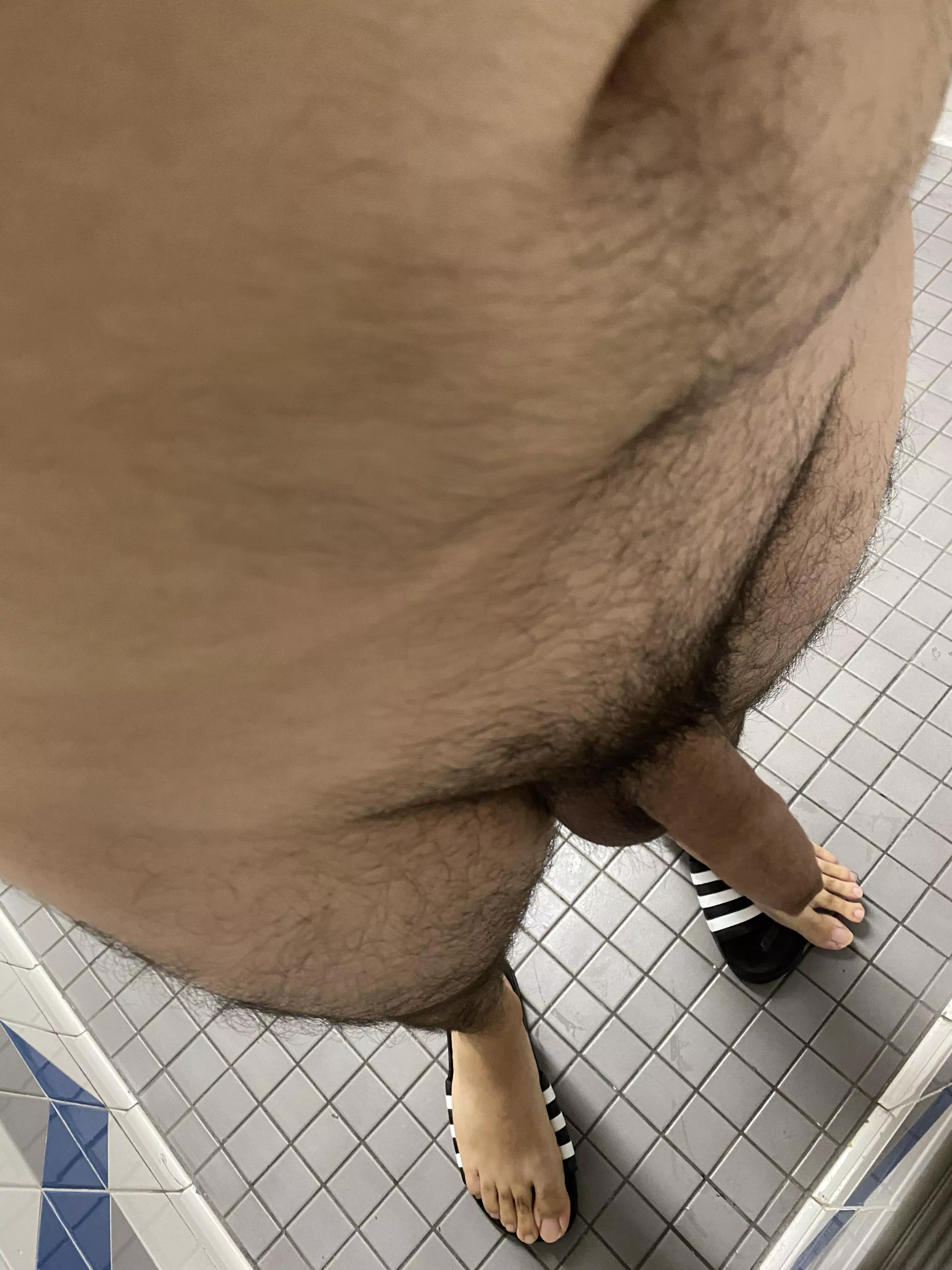 communal showers at the gym, would you?