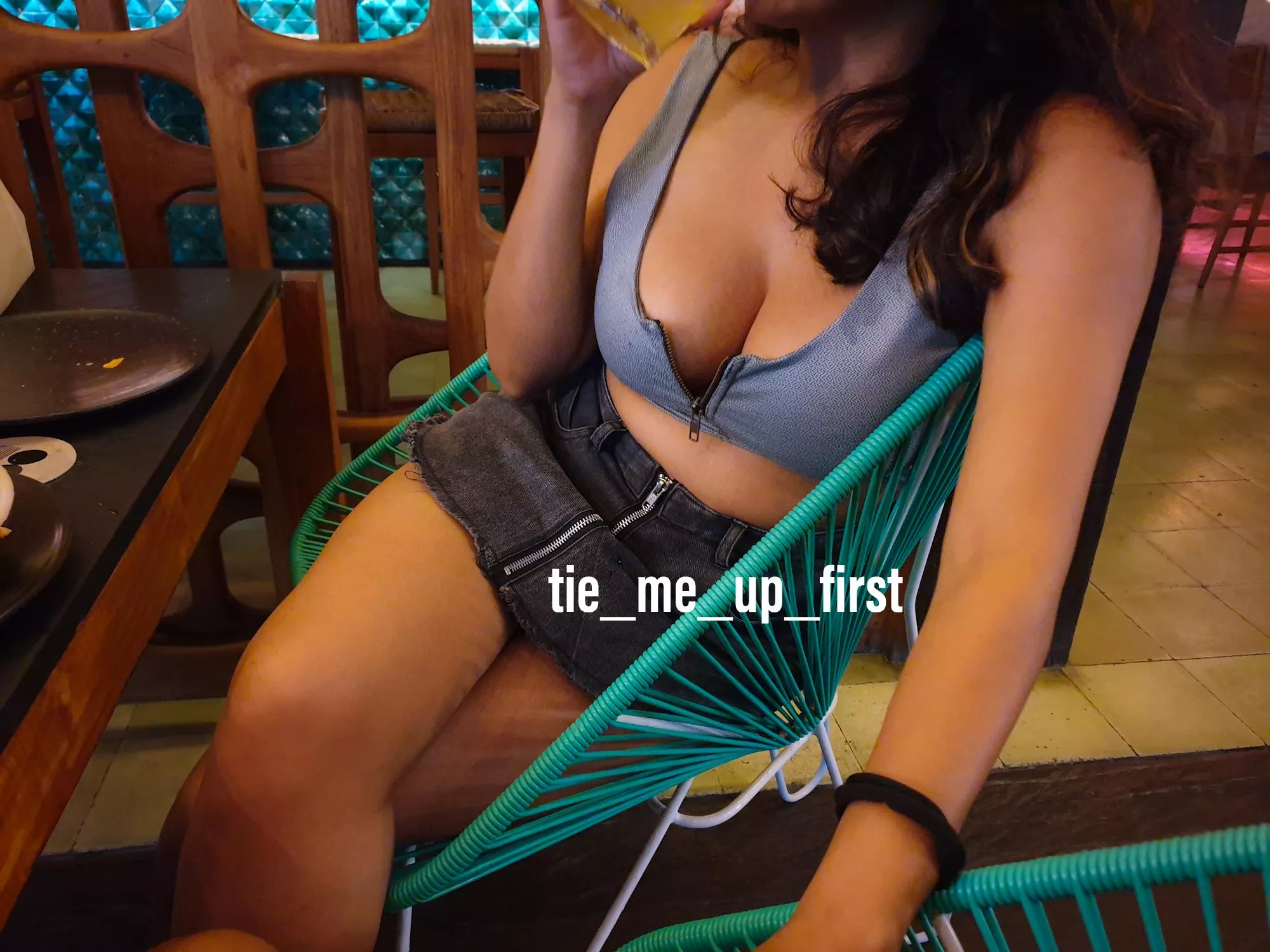 Didn't know which lingerie my date would like so I decided not to wear one [F]