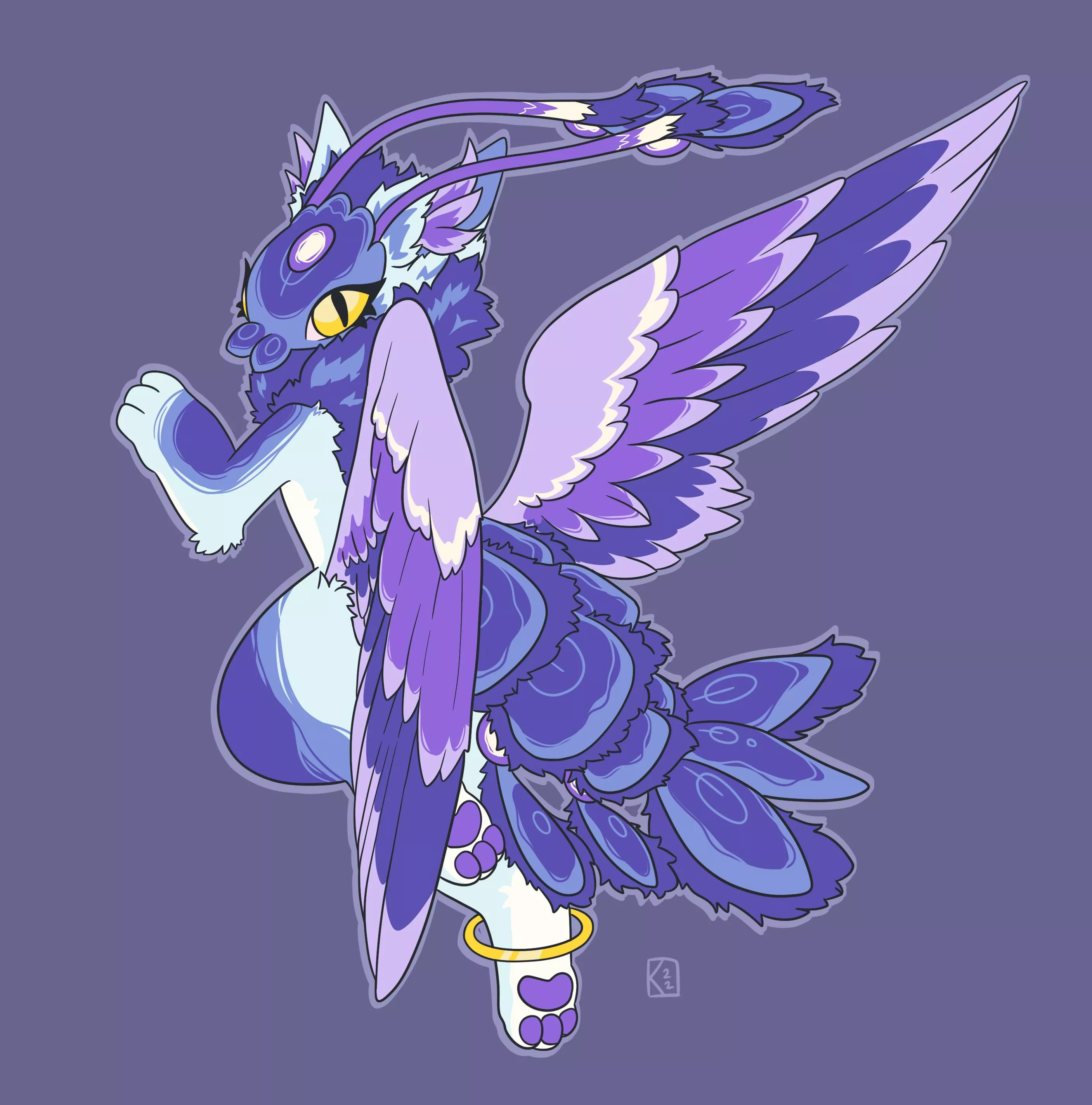 fluffy shrimp commission c: (art by me!)