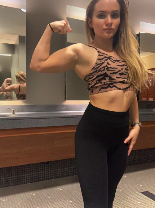 I used to be too scared that I’d make my arms too big haha