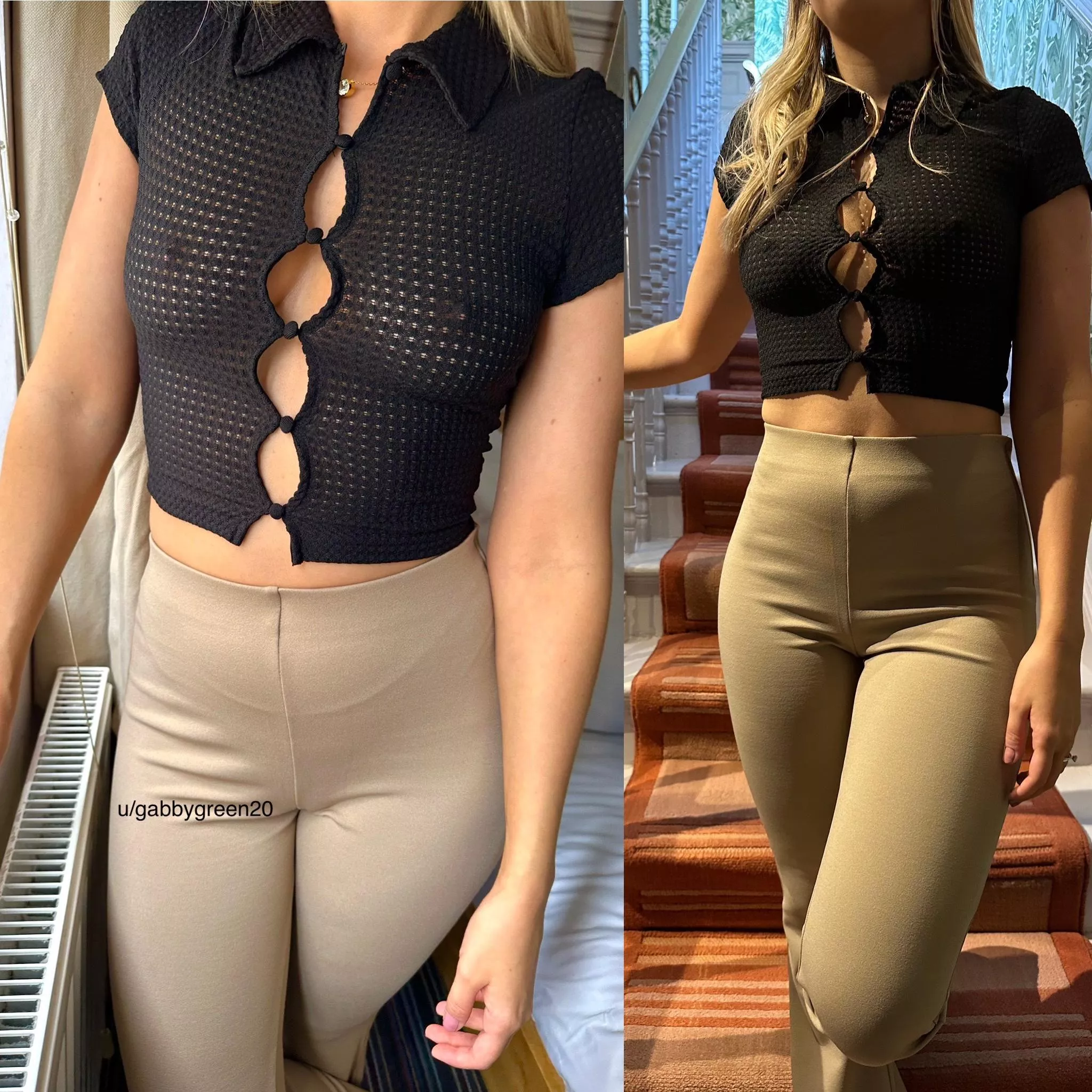 I wore a see thru top on a night out!