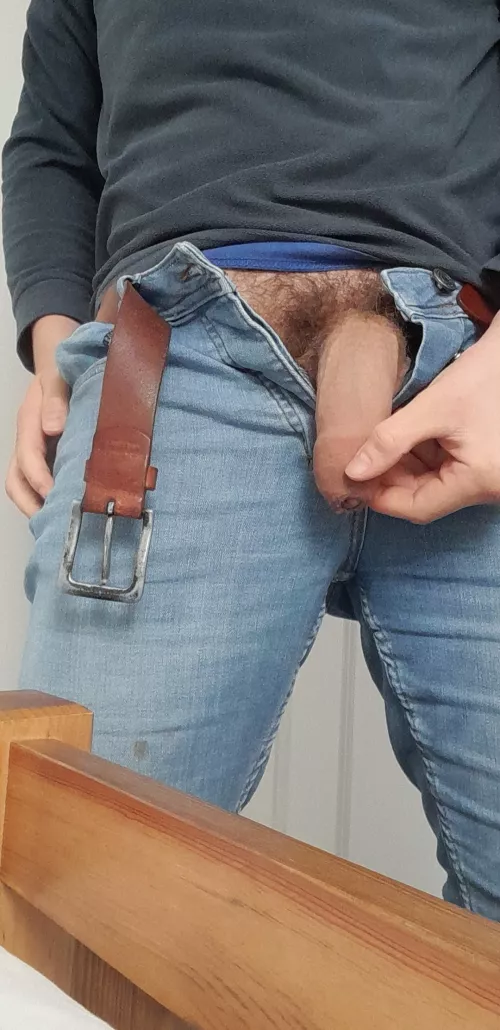 if you get it hard it comes out of it's hood...