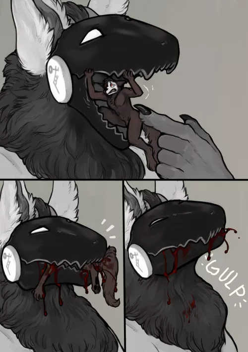 {Image} Anyone else love hard vore featuring robots? I can't get enough (Torakuta) [Hard Vore] [Gore] [Blood] [Furry]