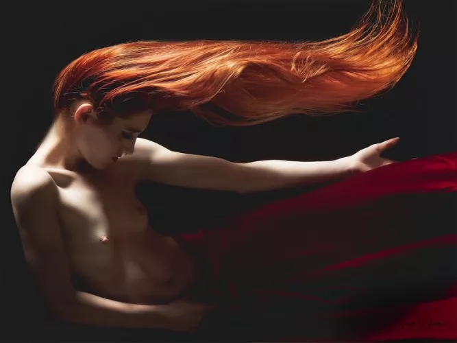 Keeley in the red gown by jsvimages