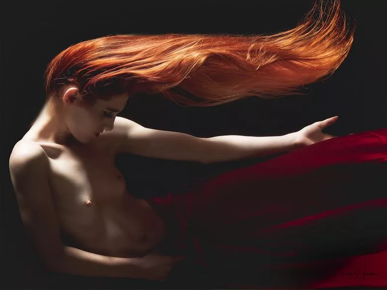 Keeley in the red gown by jsvimages