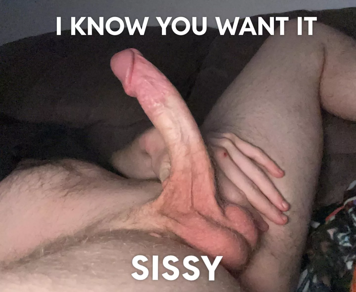 Look at how it curves slut, it’s made to perfectly hit your sissy button