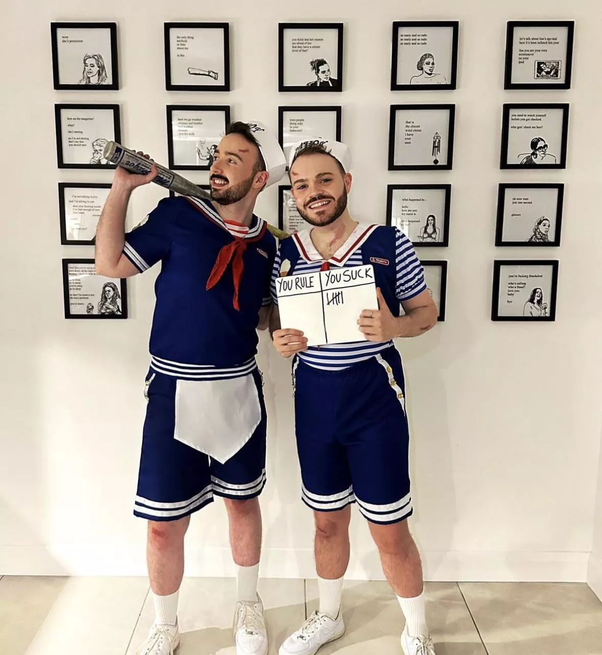 Me and my bf this Halloween as Scoops Ahoy Boys!