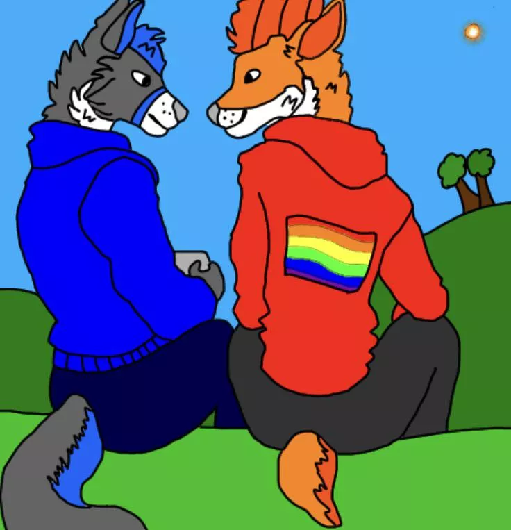 Me and my boyfriend, meet Danny! @Danny-Gay-Furry