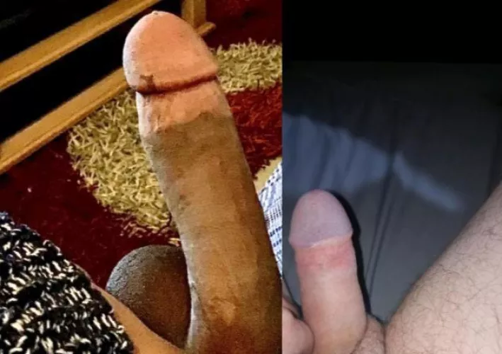 My brown cock against another guy’s