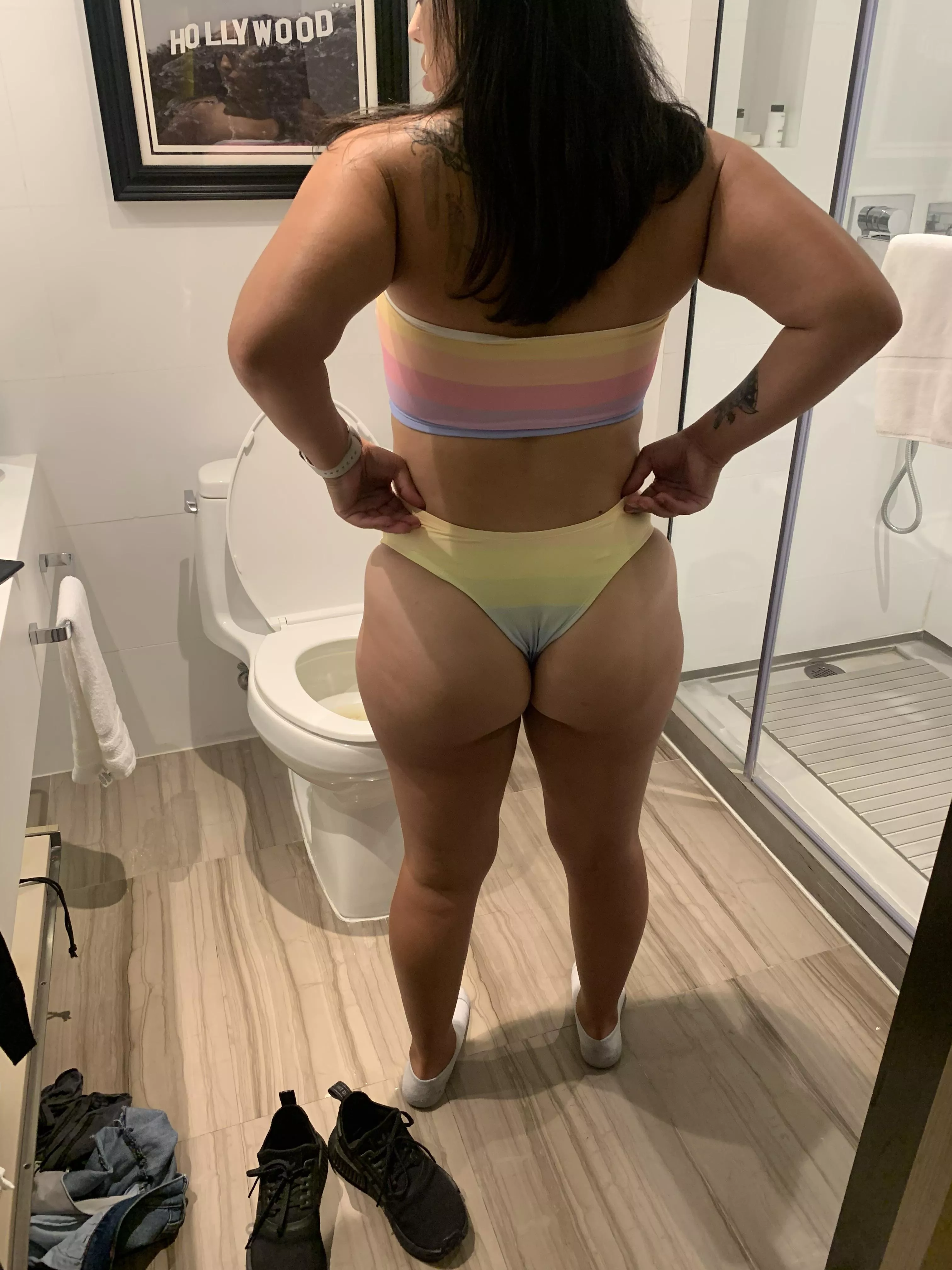 My wife said she shouldn’t wear this out in public because it’s too revealing. I say it could be a little more revealing let ‘em look 👀