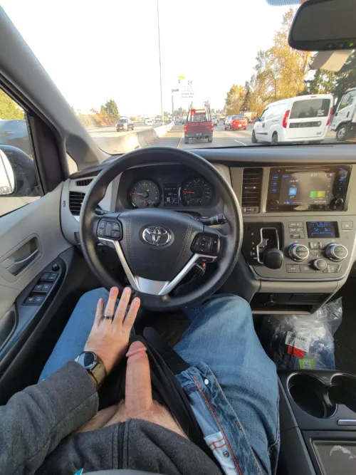 NNN has this [45] year old dad doing crazy things like just whipping it out while stuck in morning traffic.