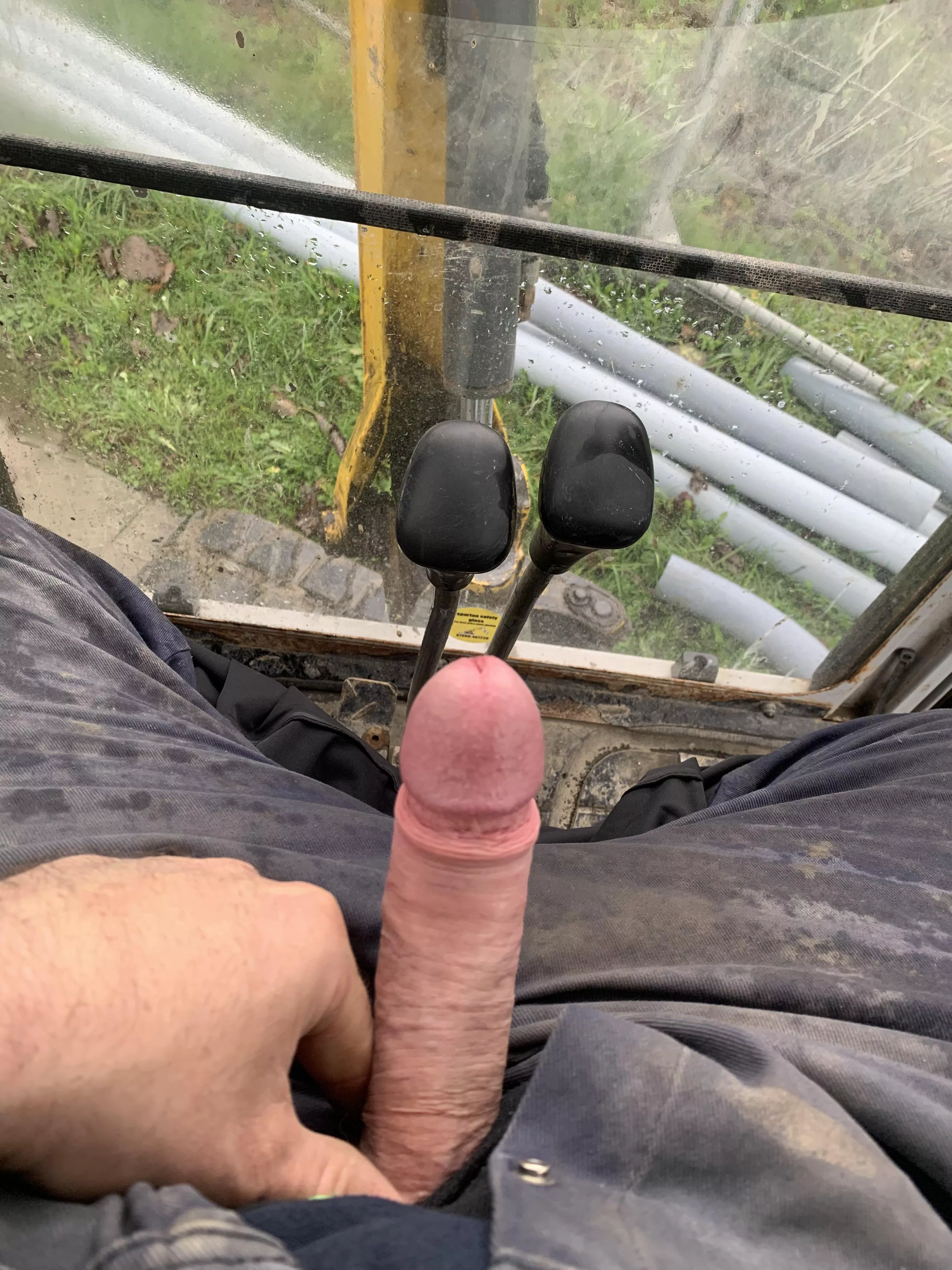 Rainy excavator boner