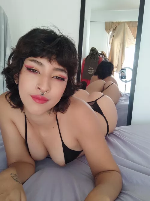 Reverse Cowgirl position? so you can spank my ass while I riding your BWC